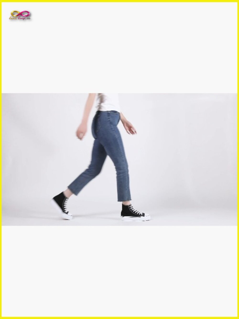 High Top Platform Sneakers Canvas Lace Up Retro Y2K Chic Casual Walking Shoes - Picture 7 of 7